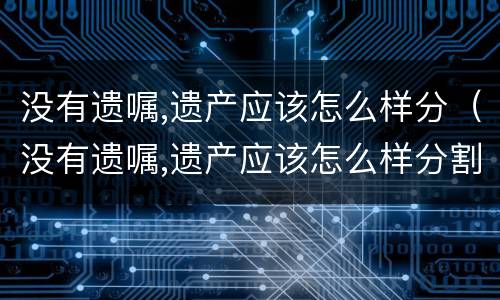 没有遗嘱,遗产应该怎么样分（没有遗嘱,遗产应该怎么样分割）