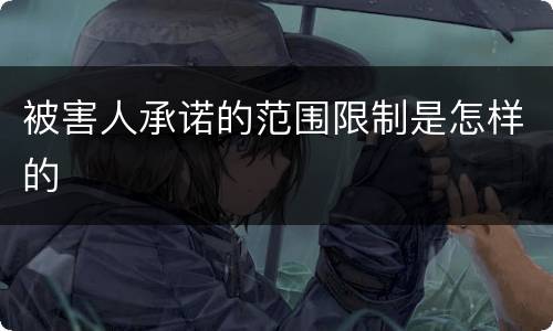 被害人承诺的范围限制是怎样的