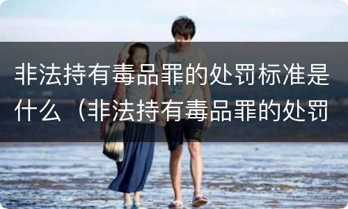 非法持有毒品罪的处罚标准是什么（非法持有毒品罪的处罚标准是什么意思）