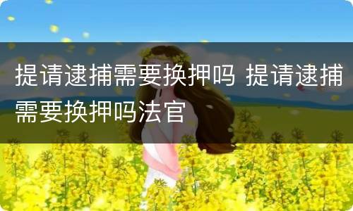 提请逮捕需要换押吗 提请逮捕需要换押吗法官