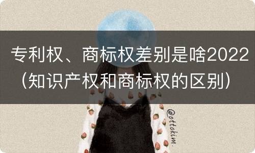 专利权、商标权差别是啥2022（知识产权和商标权的区别）