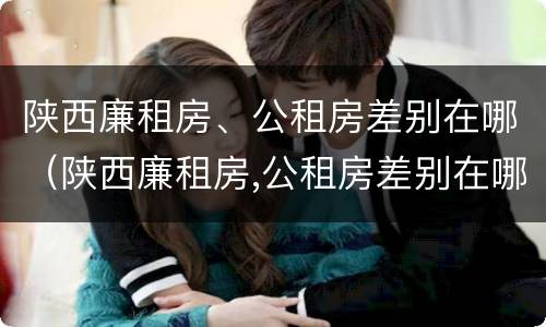 陕西廉租房、公租房差别在哪（陕西廉租房,公租房差别在哪里）