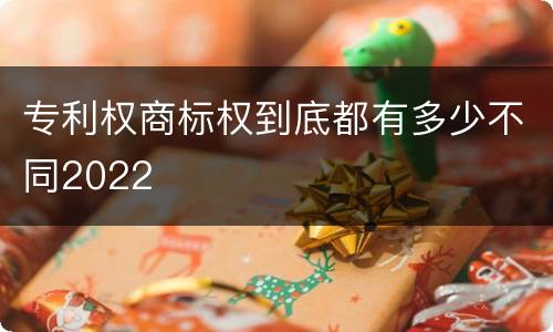 专利权商标权到底都有多少不同2022