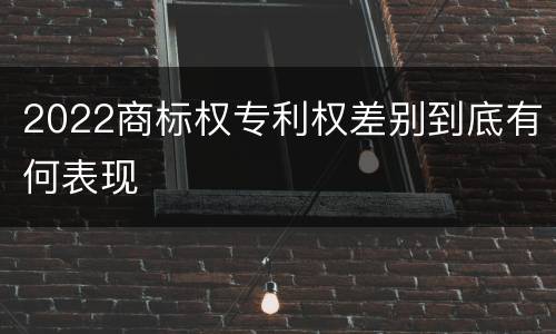 2022商标权专利权差别到底有何表现
