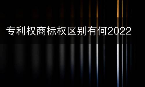 专利权商标权区别有何2022