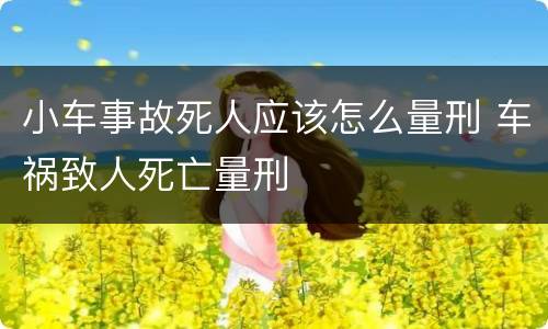 小车事故死人应该怎么量刑 车祸致人死亡量刑