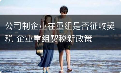 公司制企业在重组是否征收契税 企业重组契税新政策