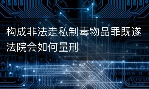 构成非法走私制毒物品罪既遂法院会如何量刑