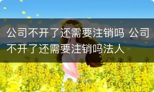 公司不开了还需要注销吗 公司不开了还需要注销吗法人
