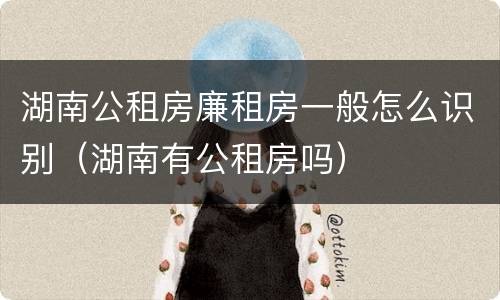 湖南公租房廉租房一般怎么识别（湖南有公租房吗）