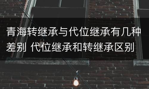 青海转继承与代位继承有几种差别 代位继承和转继承区别