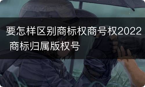 要怎样区别商标权商号权2022 商标归属版权号