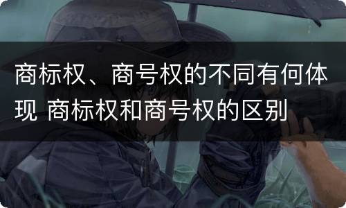 商标权、商号权的不同有何体现 商标权和商号权的区别