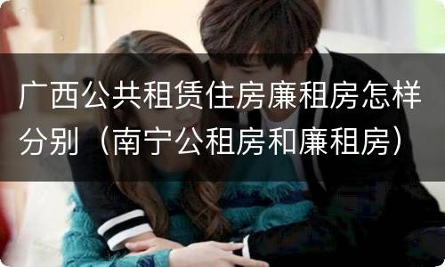 广西公共租赁住房廉租房怎样分别（南宁公租房和廉租房）
