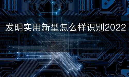 发明实用新型怎么样识别2022