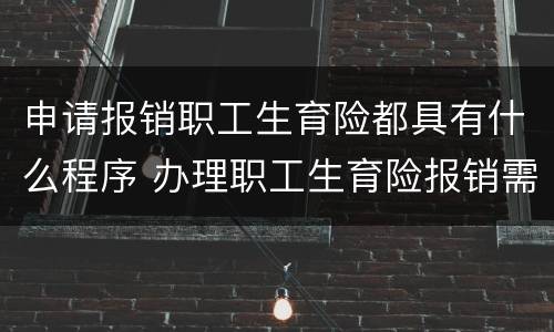 申请报销职工生育险都具有什么程序 办理职工生育险报销需要什手续
