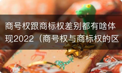 商号权跟商标权差别都有啥体现2022（商号权与商标权的区别）