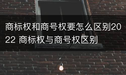 商标权和商号权要怎么区别2022 商标权与商号权区别