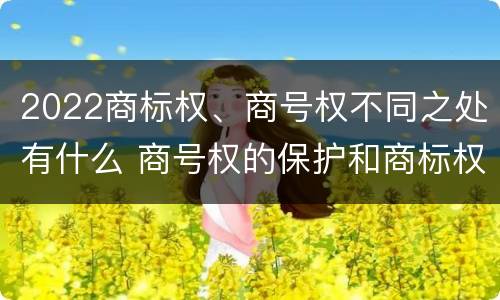 2022商标权、商号权不同之处有什么 商号权的保护和商标权的保护一样是全国性范围的