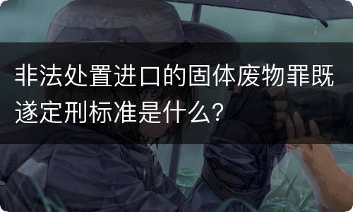非法处置进口的固体废物罪既遂定刑标准是什么？