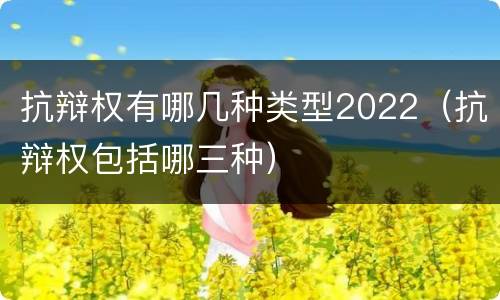 抗辩权有哪几种类型2022（抗辩权包括哪三种）