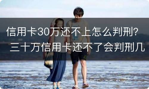 信用卡30万还不上怎么判刑？ 三十万信用卡还不了会判刑几年