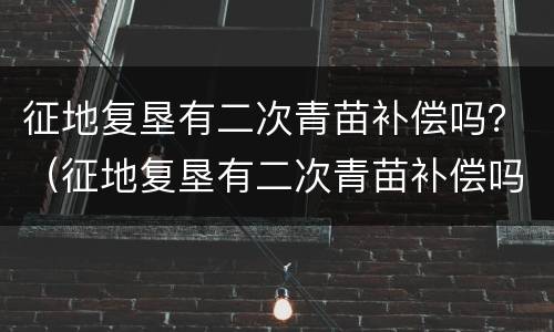 征地复垦有二次青苗补偿吗？（征地复垦有二次青苗补偿吗北京）