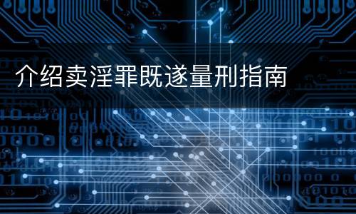 介绍卖淫罪既遂量刑指南