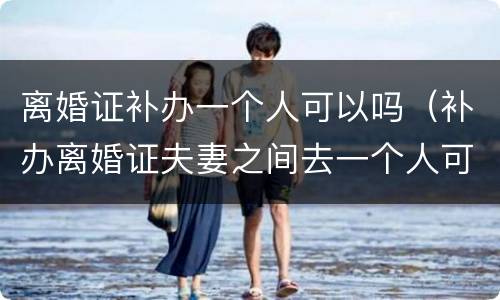 离婚证补办一个人可以吗（补办离婚证夫妻之间去一个人可以办理吗?）