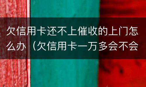 欠信用卡还不上催收的上门怎么办（欠信用卡一万多会不会上门催收）