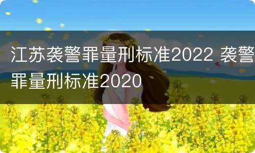 江苏袭警罪量刑标准2022 袭警罪量刑标准2020