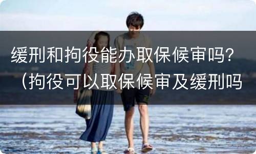 缓刑和拘役能办取保候审吗？（拘役可以取保候审及缓刑吗）