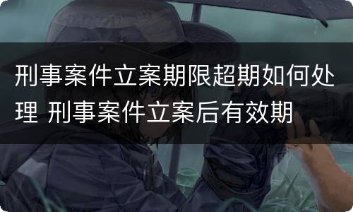 刑事案件立案期限超期如何处理 刑事案件立案后有效期