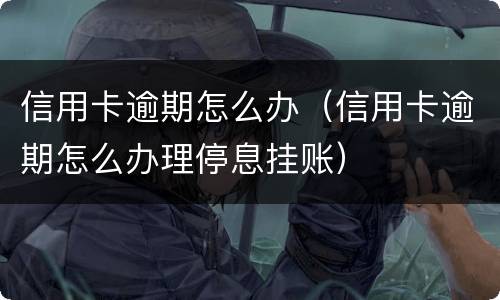 信用卡逾期怎么办（信用卡逾期怎么办理停息挂账）