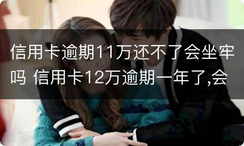 信用卡逾期11万还不了会坐牢吗 信用卡12万逾期一年了,会不会坐牢