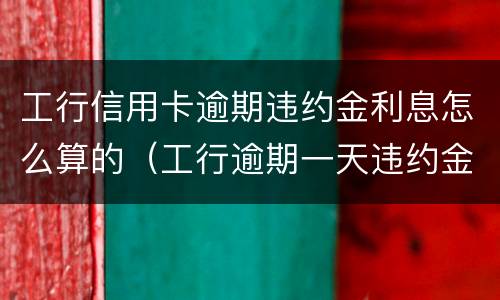 工行信用卡逾期违约金利息怎么算的（工行逾期一天违约金和利息可追回吗）