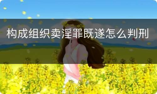构成组织卖淫罪既遂怎么判刑