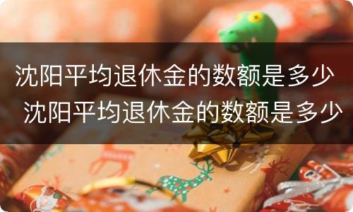沈阳平均退休金的数额是多少 沈阳平均退休金的数额是多少啊