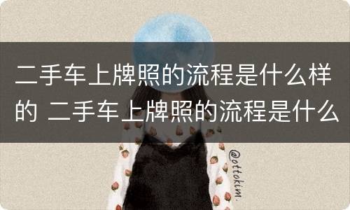 二手车上牌照的流程是什么样的 二手车上牌照的流程是什么样的呢