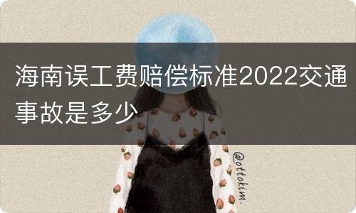 海南误工费赔偿标准2022交通事故是多少
