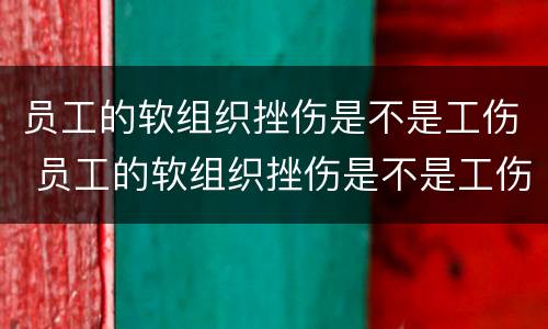 员工的软组织挫伤是不是工伤 员工的软组织挫伤是不是工伤赔偿