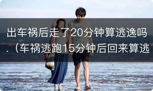 出车祸后走了20分钟算逃逸吗.（车祸逃跑15分钟后回来算逃逸吗）
