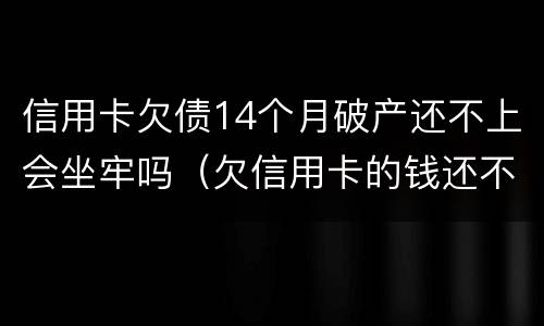 信用卡欠债14个月破产还不上会坐牢吗（欠信用卡的钱还不上能申请破产吗）