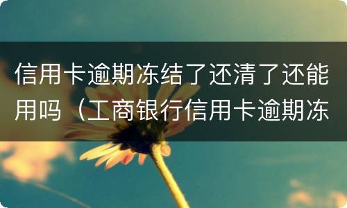信用卡逾期冻结了还清了还能用吗（工商银行信用卡逾期冻结了还清了还能用吗）