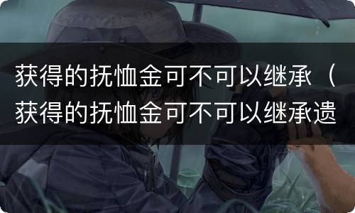 获得的抚恤金可不可以继承（获得的抚恤金可不可以继承遗产）