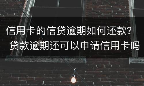 信用卡的信贷逾期如何还款？ 贷款逾期还可以申请信用卡吗