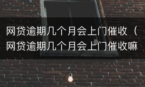 网贷逾期几个月会上门催收（网贷逾期几个月会上门催收嘛）
