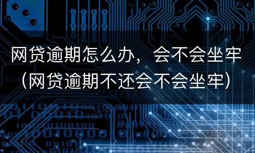 网贷逾期怎么办，会不会坐牢（网贷逾期不还会不会坐牢）