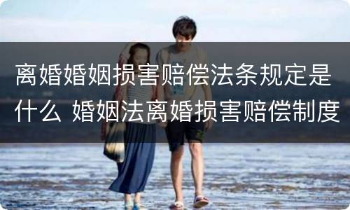 离婚婚姻损害赔偿法条规定是什么 婚姻法离婚损害赔偿制度
