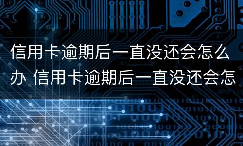 信用卡逾期后一直没还会怎么办 信用卡逾期后一直没还会怎么办理